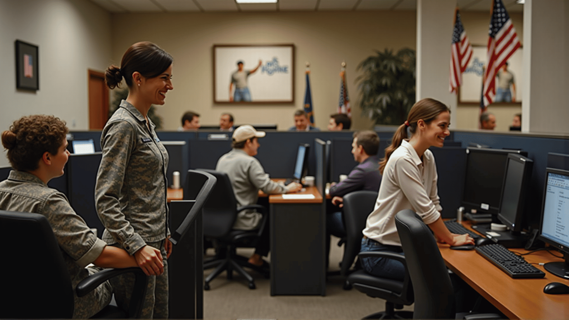Customer support for military shopping